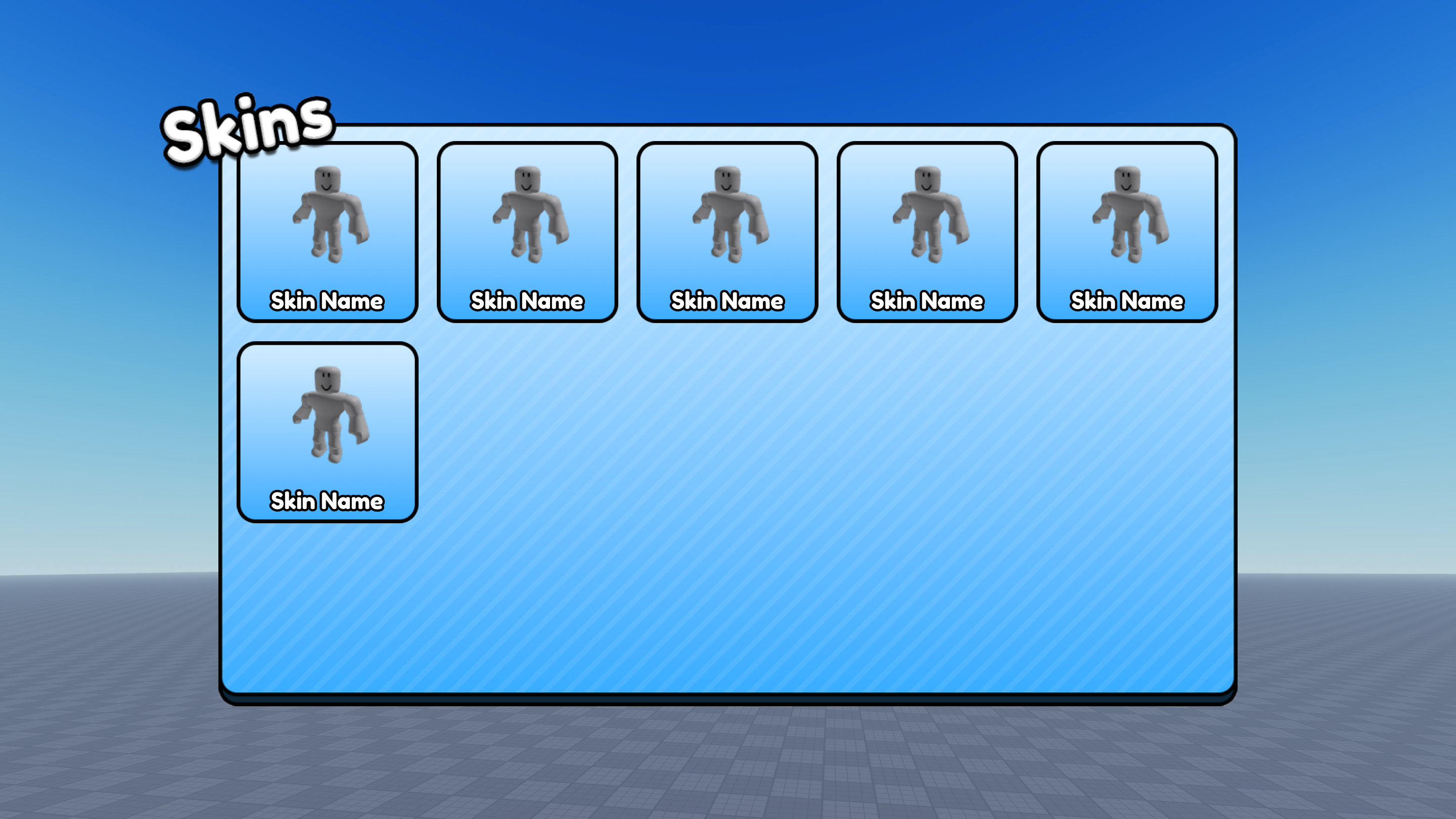 An image of Skins UI